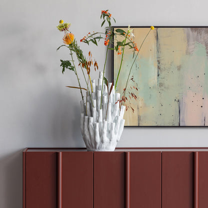 Woood Basu Dressoir Grenen Bordeauxrood [Fsc] - KwaliteitWonen.nl