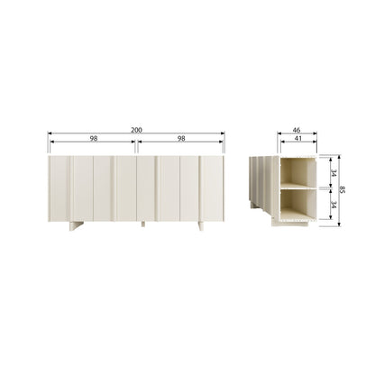 Woood Basu Dressoir Grenen Dust [Fsc] - KwaliteitWonen.nl
