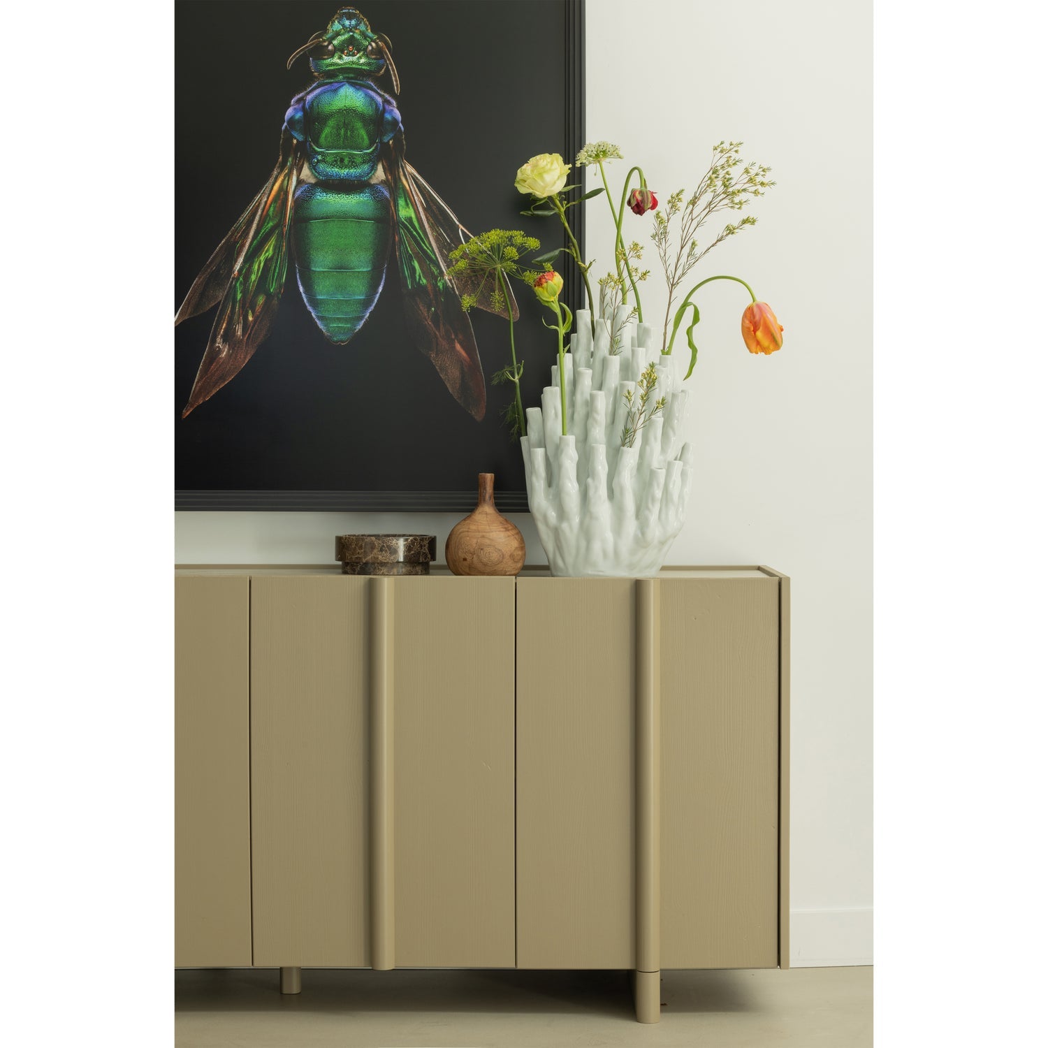 Woood Basu Dressoir Grenen Mud [Fsc] - KwaliteitWonen.nl
