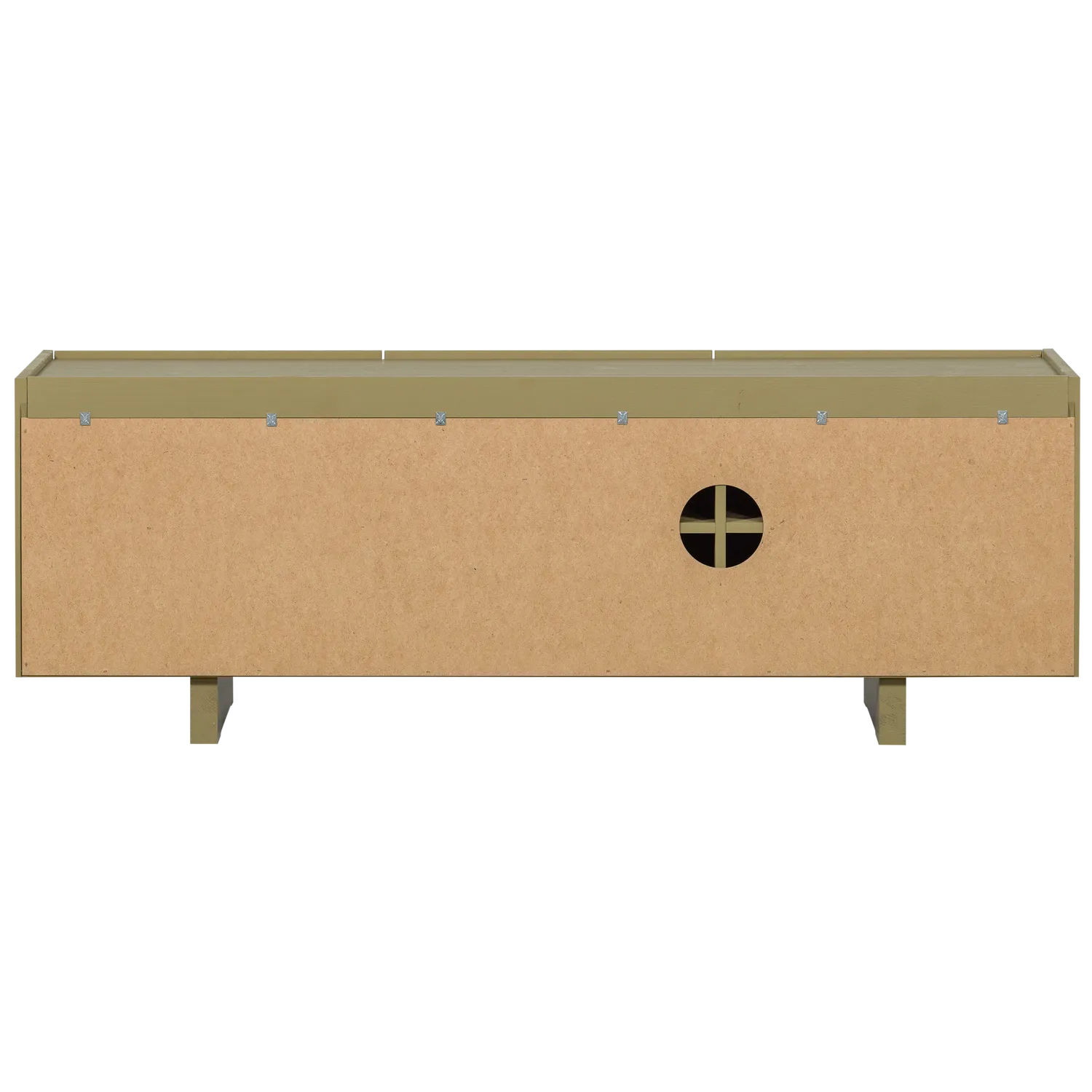 Woood Basu Tv Meubel 152 Cm Grenen Moss [Fsc] - KwaliteitWonen.nl
