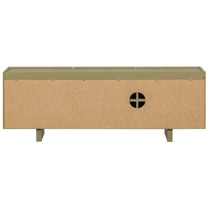 Woood Basu Tv Meubel 152 Cm Grenen Moss [Fsc] - KwaliteitWonen.nl