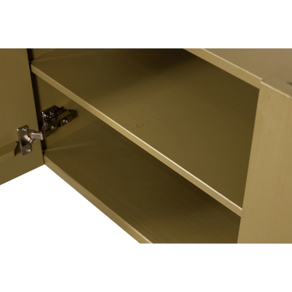 Woood Basu Tv Meubel 152 Cm Grenen Moss [Fsc] - KwaliteitWonen.nl