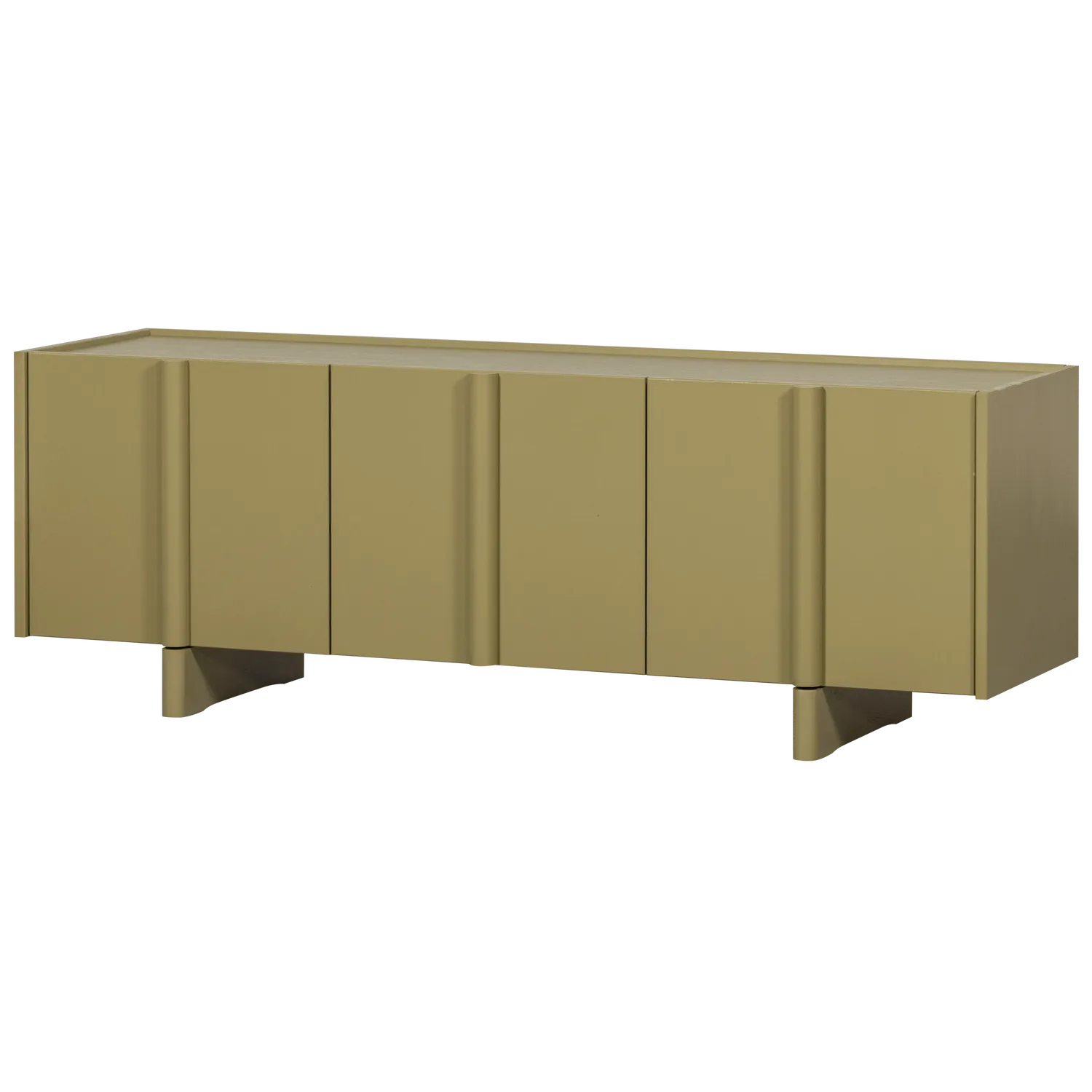 Woood Basu Tv Meubel 152 Cm Grenen Moss [Fsc] - KwaliteitWonen.nl