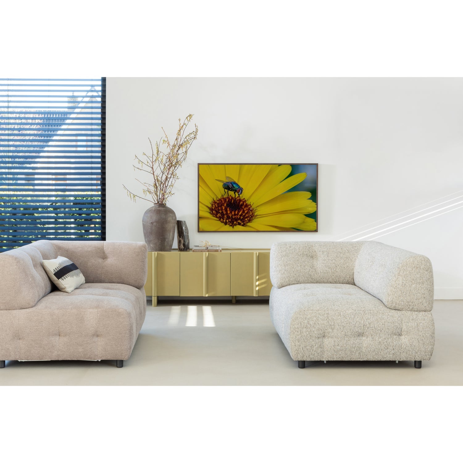 Woood Basu Tv Meubel 200 Cm Grenen Moss [Fsc] - KwaliteitWonen.nl