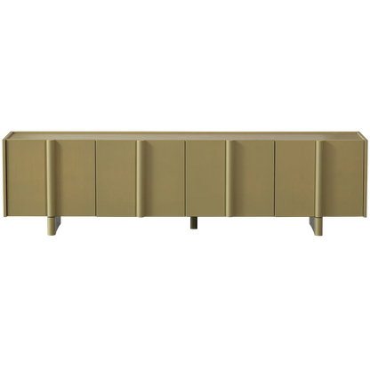 Woood Basu Tv Meubel 200 Cm Grenen Moss [Fsc] - KwaliteitWonen.nl