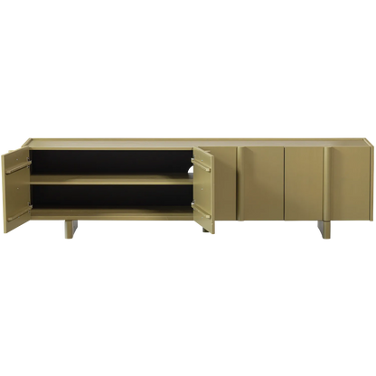 Woood Basu Tv Meubel 200 Cm Grenen Moss [Fsc] - KwaliteitWonen.nl