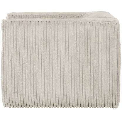 Woood Bean Fauteuil / Loveseat Ribstof Naturel - KwaliteitWonen.nl
