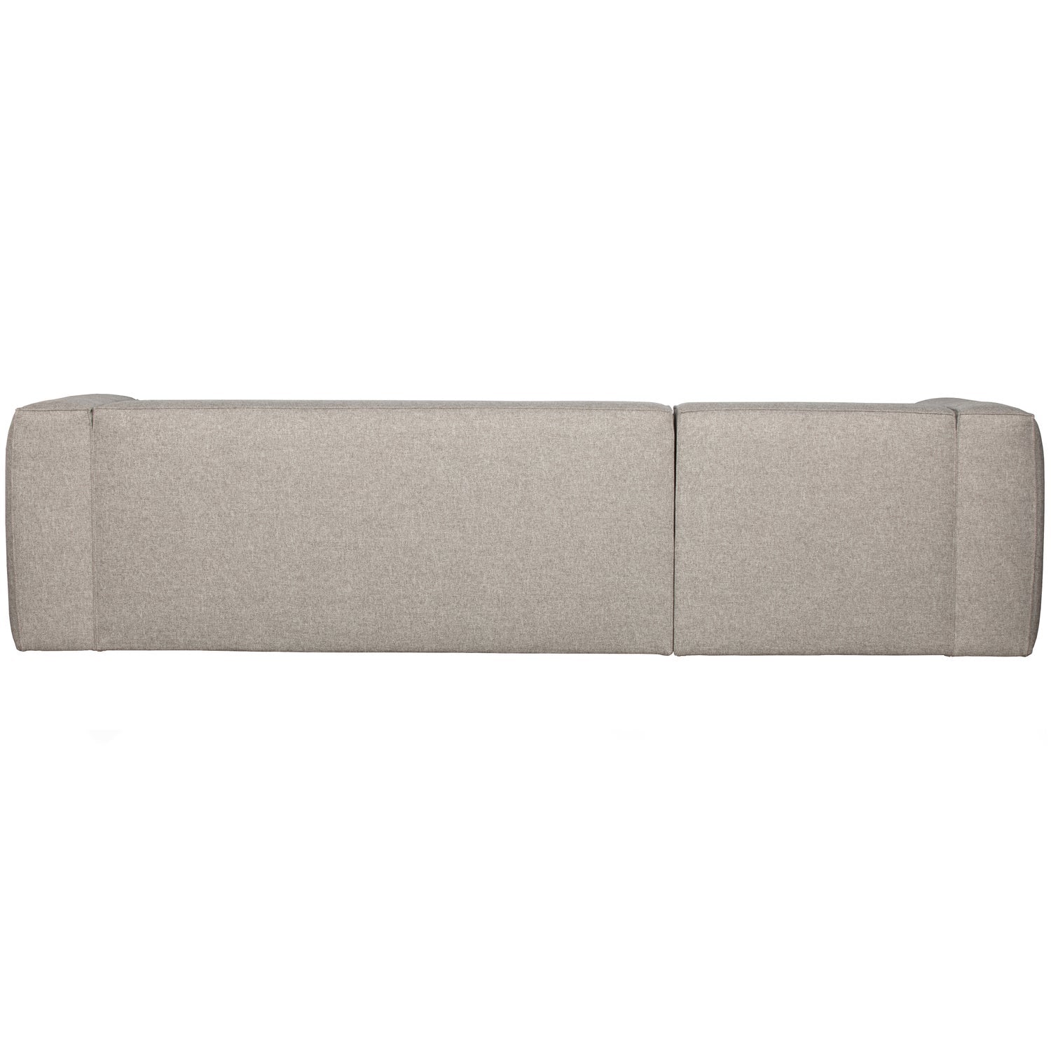 Woood Bean Hoekbank 3-zits Bank + Chaise Longue Links (Incl. Kussens) Lichtgrijs Melange - KwaliteitWonen.nl