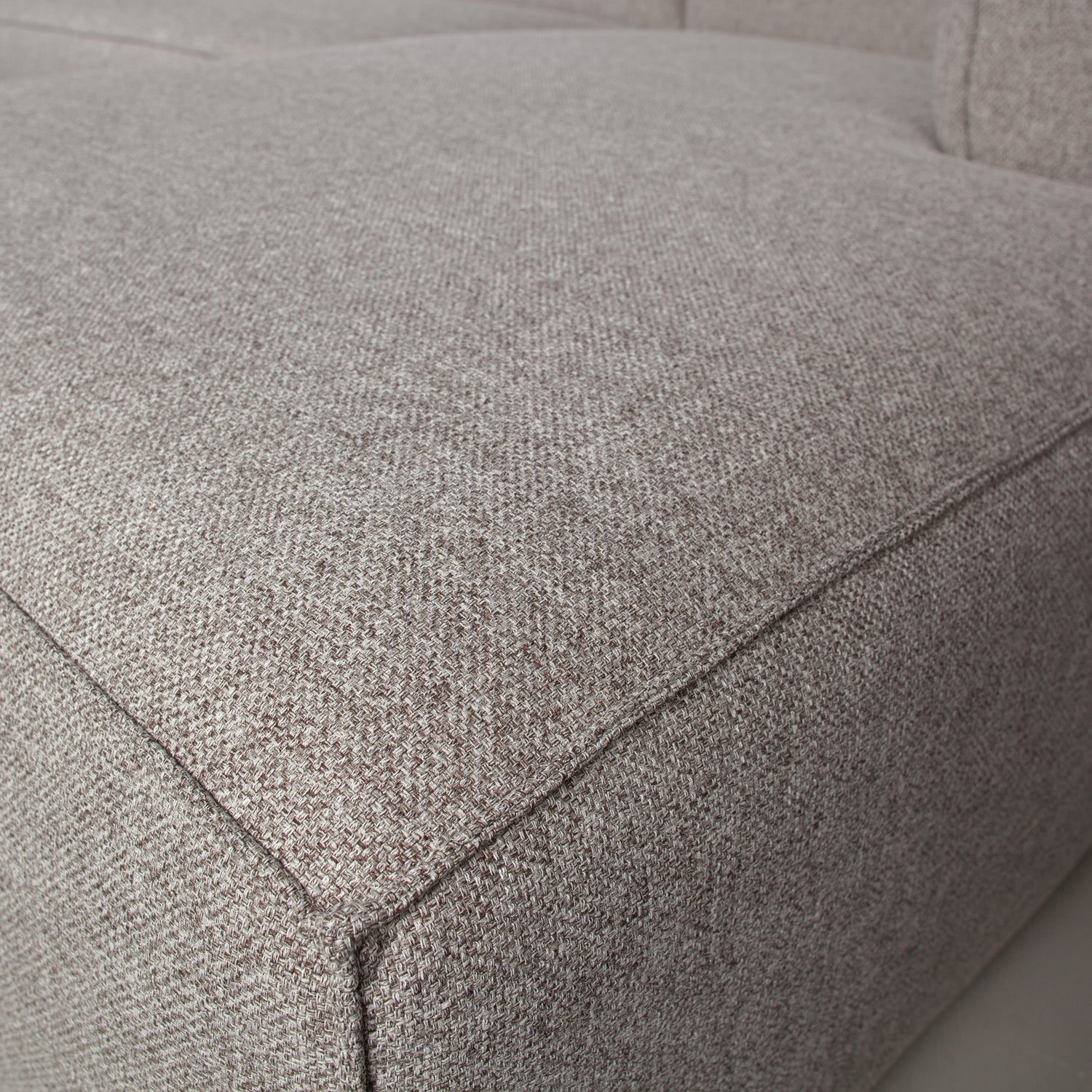 Woood Bean Hoekbank 3-zits Bank + Chaise Longue Links (Incl. Kussens) Lichtgrijs Melange - KwaliteitWonen.nl