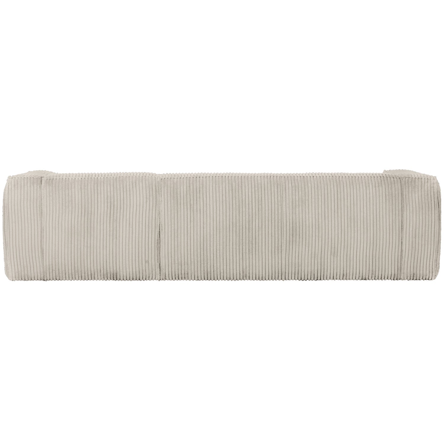 Woood Bean Hoekbank 3-zits Bank + Chaise Longue Rechts Ribstof Naturel - KwaliteitWonen.nl