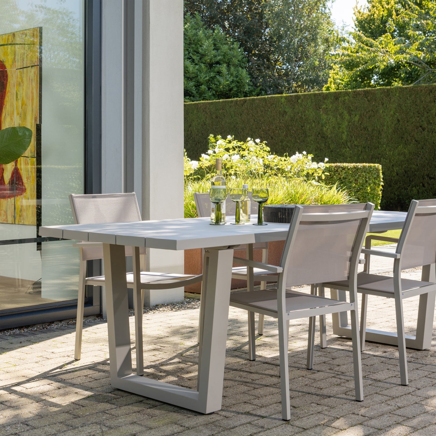 Woood Bear Tuintafel Aluminium Zand - KwaliteitWonen.nl