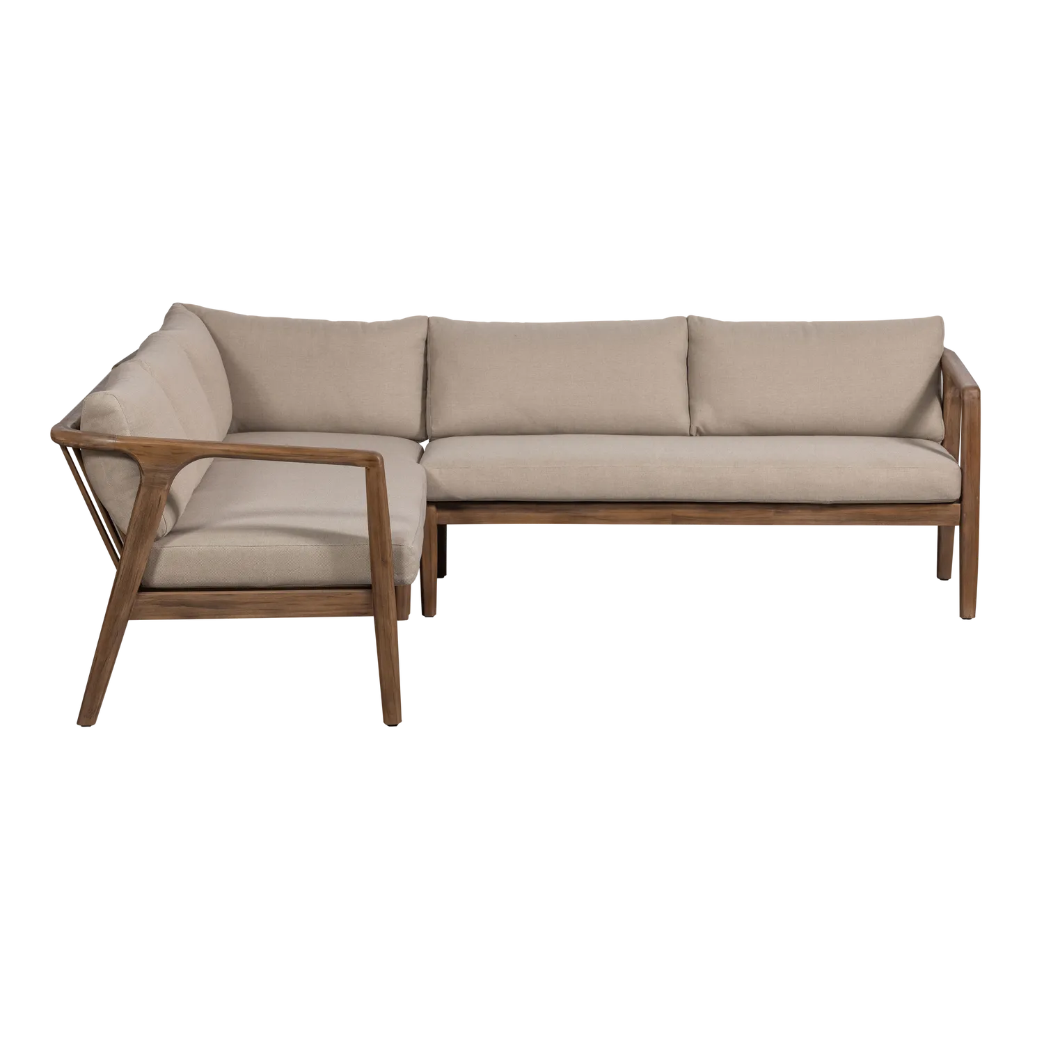 Woood Biam Tuin Loungeset Acaciahout Naturel/Zand [Fsc] - KwaliteitWonen.nl