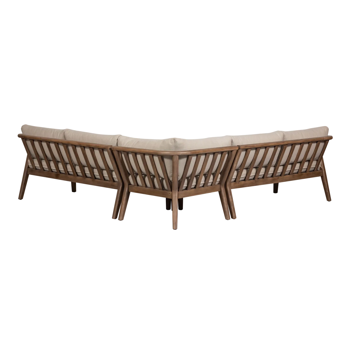Woood Biam Tuin Loungeset Acaciahout Naturel/Zand [Fsc] - KwaliteitWonen.nl