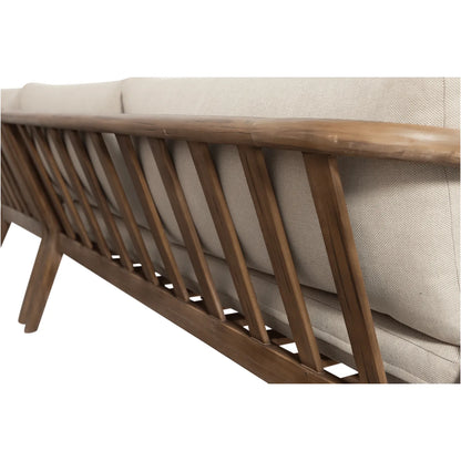 Woood Biam Tuin Loungeset Acaciahout Naturel/Zand [Fsc] - KwaliteitWonen.nl