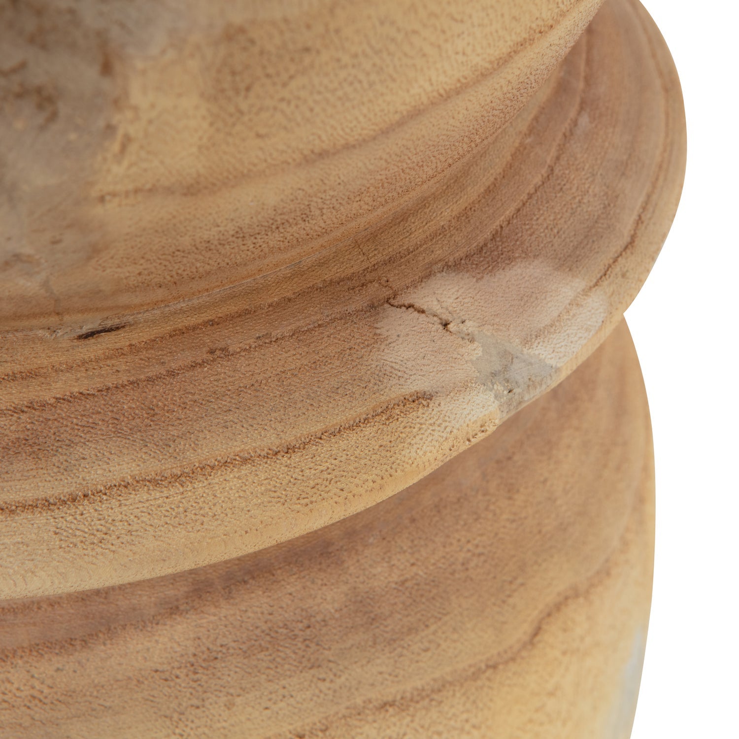 Woood Bikkel Kruk Hout Naturel 40x28cm - KwaliteitWonen.nl