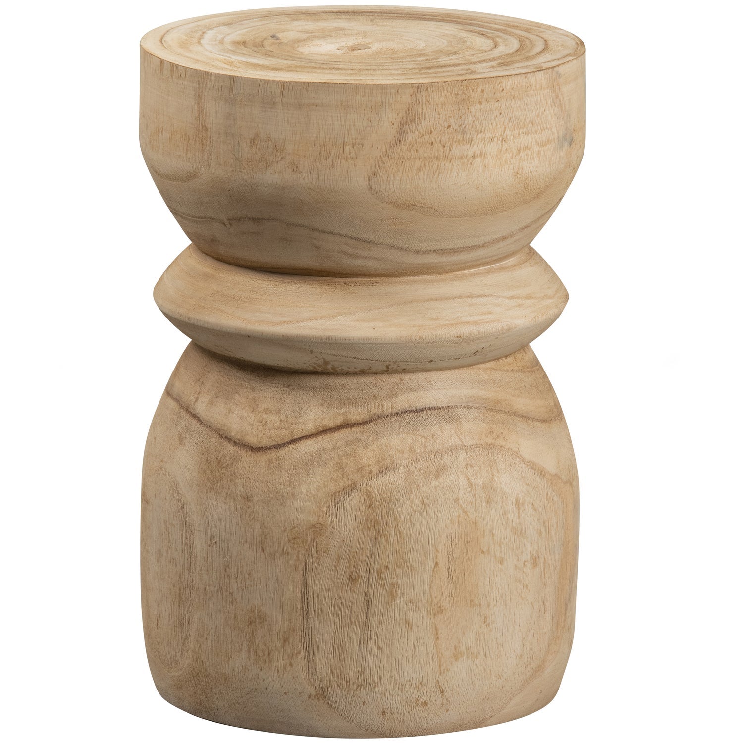 Woood Bikkel Kruk Hout Naturel 40x28cm - KwaliteitWonen.nl