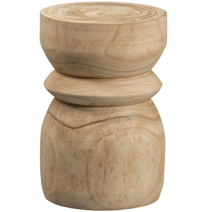 Woood Bikkel Kruk Hout Naturel 40x28cm - KwaliteitWonen.nl