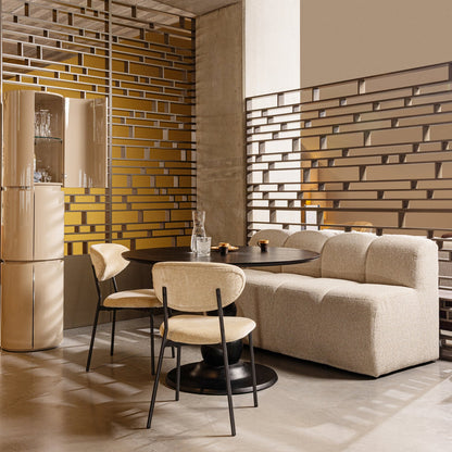 Woood Blanco Eettafel O120 Cm Mangohout Diepzwart - KwaliteitWonen.nl