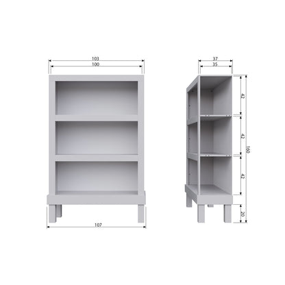 Woood Bonk Boekenkast Grenen Mist [Fsc] - KwaliteitWonen.nl