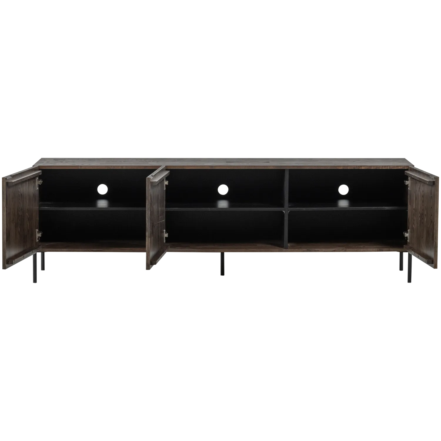 Woood Bono Gravure Dressoir Tv Meubel Essen Bruin [Fsc] - KwaliteitWonen.nl