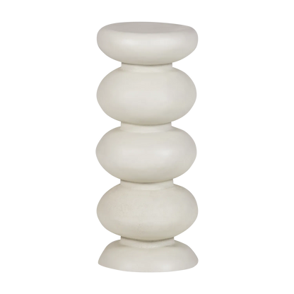 Woood Brilo Bijzettafel Metaal Creme - KwaliteitWonen.nl