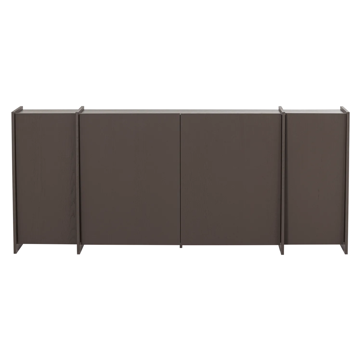 Woood Brock Dressoir 200 Cm Essen Fineer Middenbruin [Fsc] - KwaliteitWonen.nl