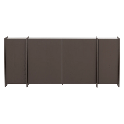 Woood Brock Dressoir 200 Cm Essen Fineer Middenbruin [Fsc] - KwaliteitWonen.nl