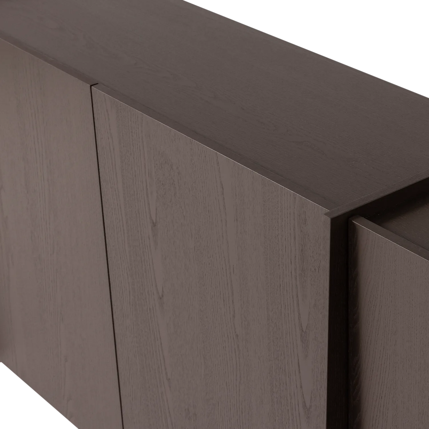 Woood Brock Dressoir 200 Cm Essen Fineer Middenbruin [Fsc] - KwaliteitWonen.nl