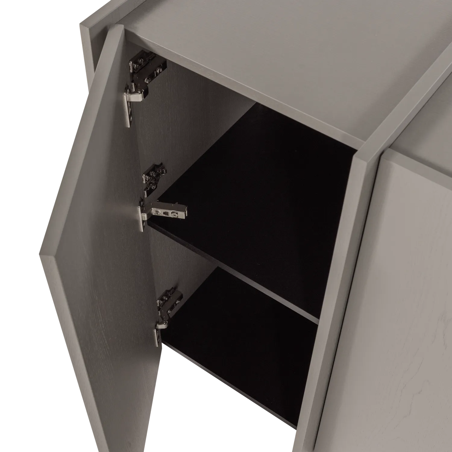 Woood Brock Dressoir 200 Cm Essen Fineer Warmgrijs [Fsc] - KwaliteitWonen.nl