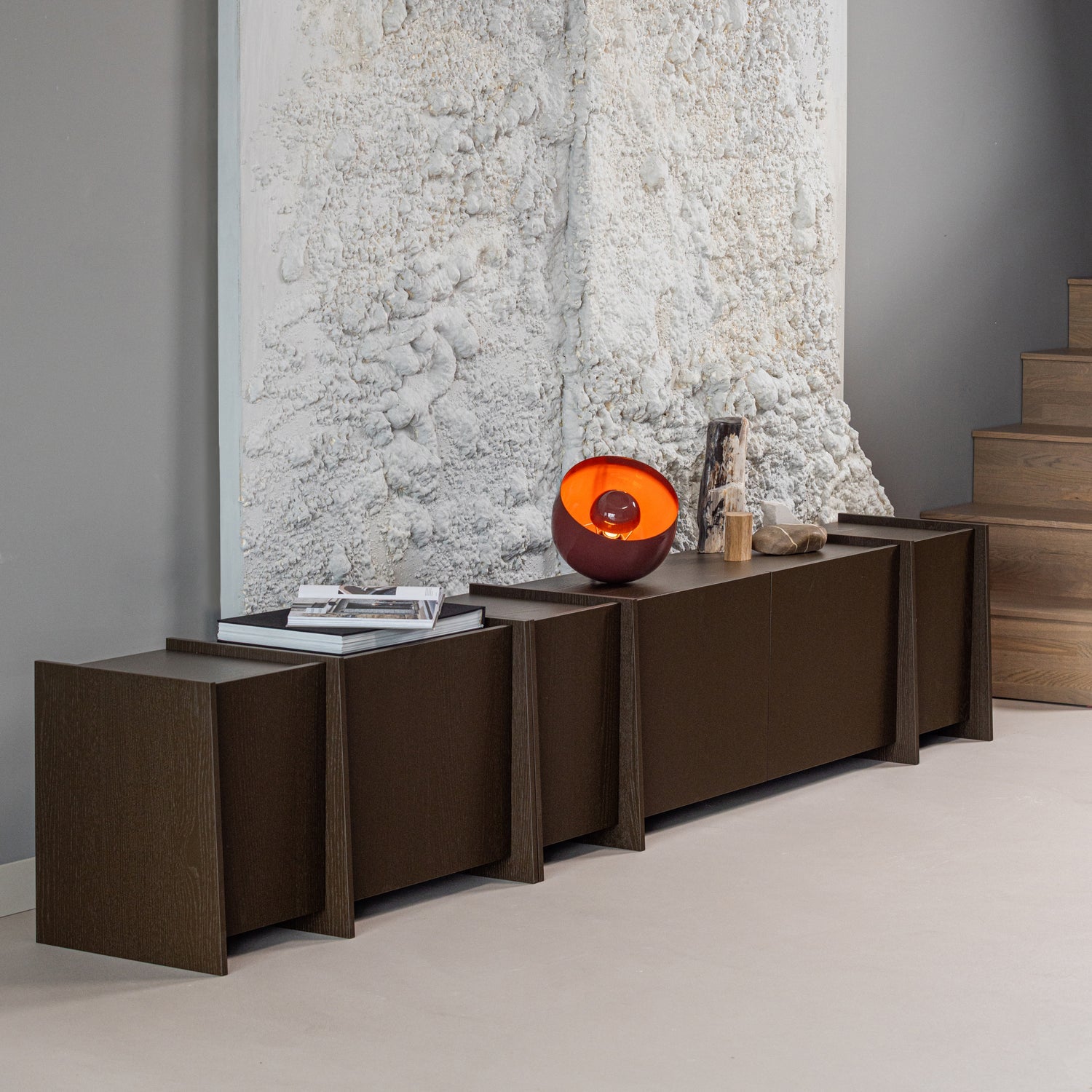 Woood Brock Tv Meubel 102 Cm Essen Fineer Middenbruin [Fsc] - KwaliteitWonen.nl