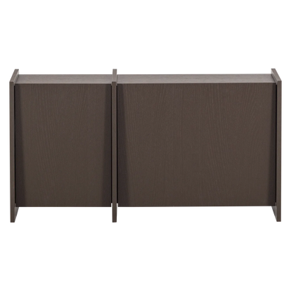 Woood Brock Tv Meubel 102 Cm Essen Fineer Middenbruin [Fsc] - KwaliteitWonen.nl