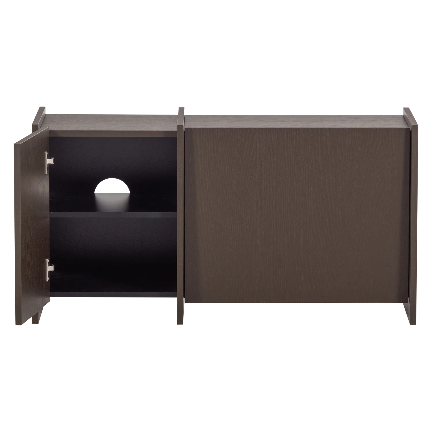 Woood Brock Tv Meubel 102 Cm Essen Fineer Middenbruin [Fsc] - KwaliteitWonen.nl