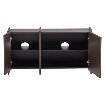 Woood Brock Tv Meubel 102 Cm Essen Fineer Middenbruin [Fsc] - KwaliteitWonen.nl