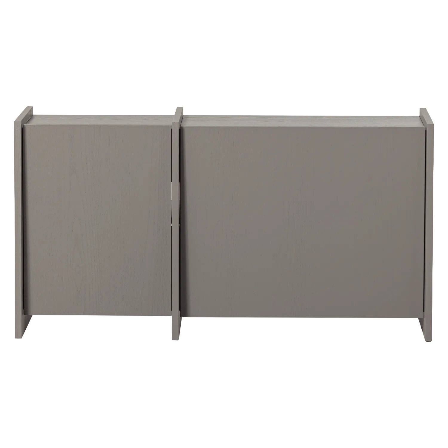 Woood Brock Tv Meubel 102 Cm Essen Fineer Warmgrijs [Fsc] - KwaliteitWonen.nl