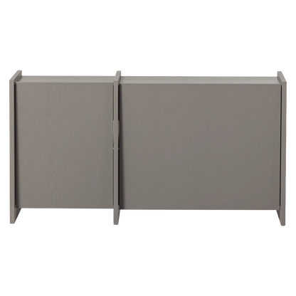 Woood Brock Tv Meubel 102 Cm Essen Fineer Warmgrijs [Fsc] - KwaliteitWonen.nl