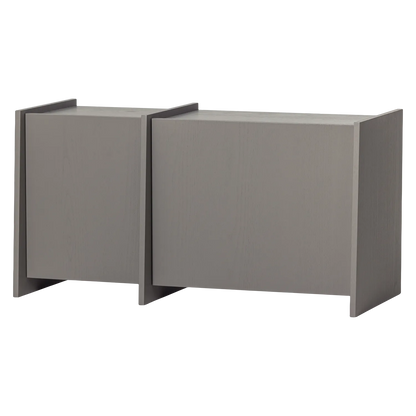 Woood Brock Tv Meubel 102 Cm Essen Fineer Warmgrijs [Fsc] - KwaliteitWonen.nl
