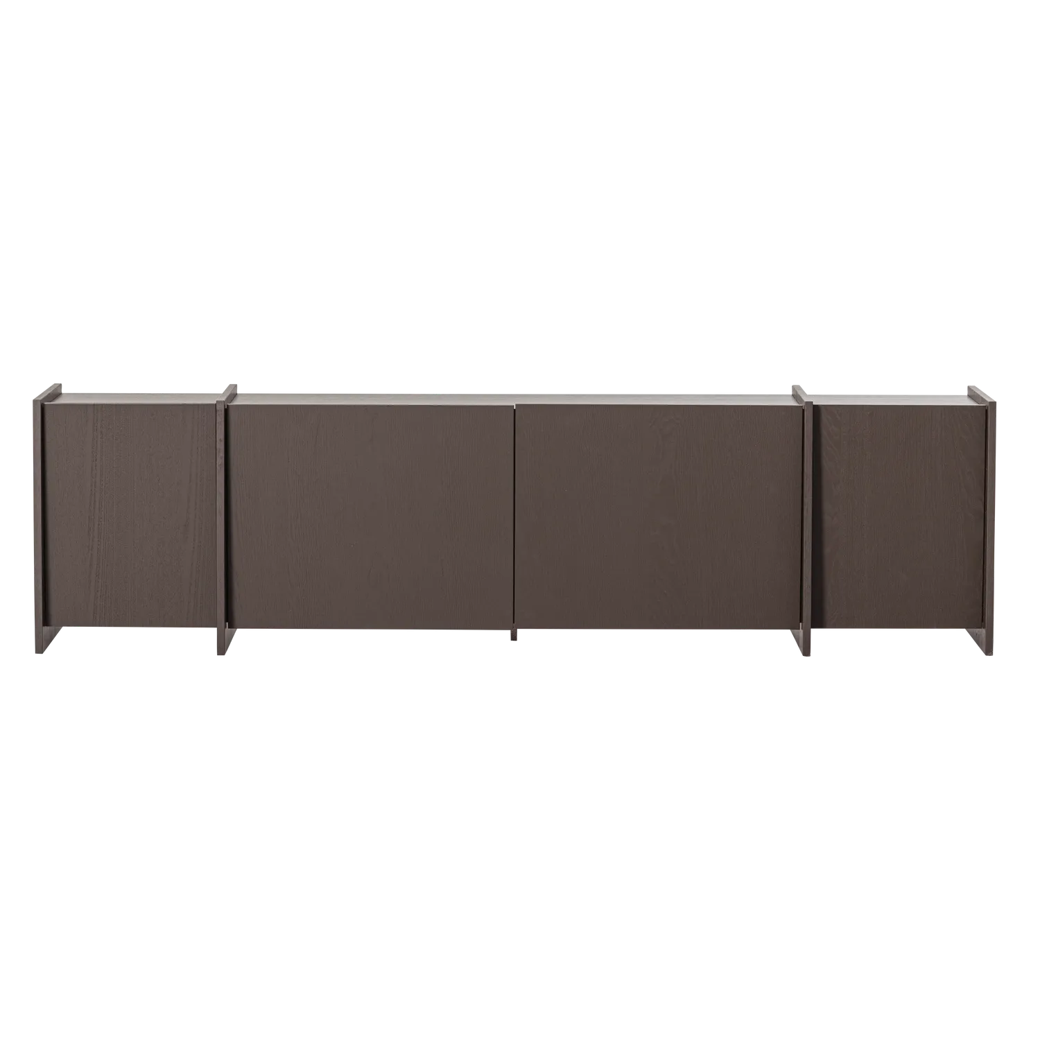 Woood Brock Tv Meubel 200 Cm Essen Fineer Middenbruin [Fsc] - KwaliteitWonen.nl