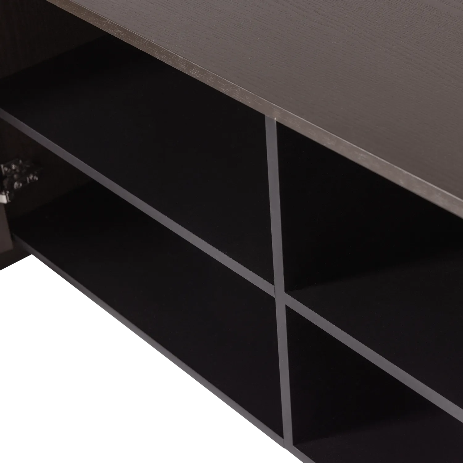 Woood Brock Tv Meubel 200 Cm Essen Fineer Middenbruin [Fsc] - KwaliteitWonen.nl