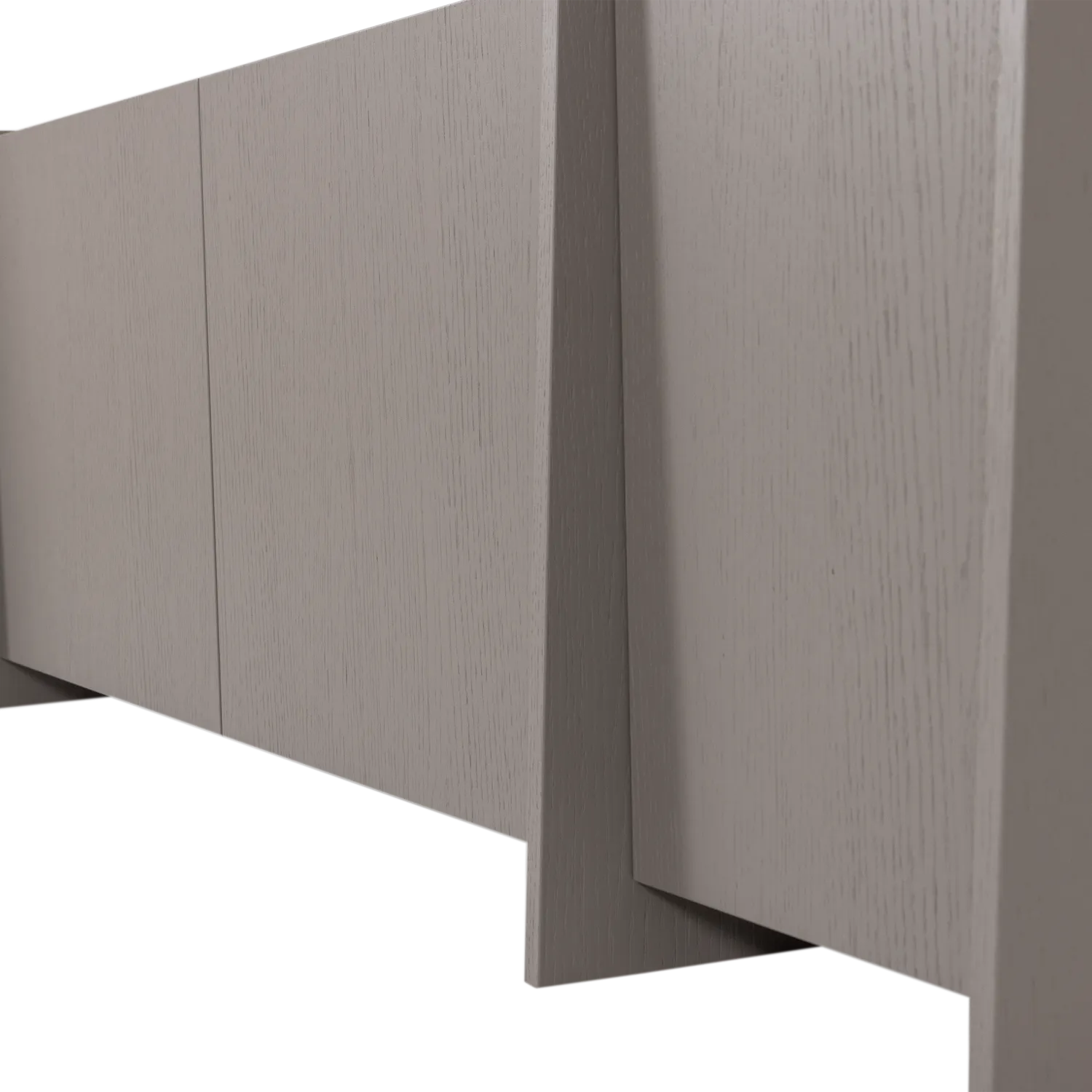 Woood Brock Tv Meubel 200 Cm Essen Fineer Warmgrijs [Fsc] - KwaliteitWonen.nl