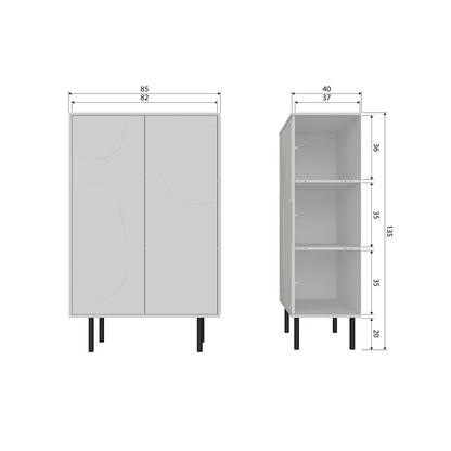 Woood Cadiz Dressoir Grenen Mist [Fsc] - KwaliteitWonen.nl