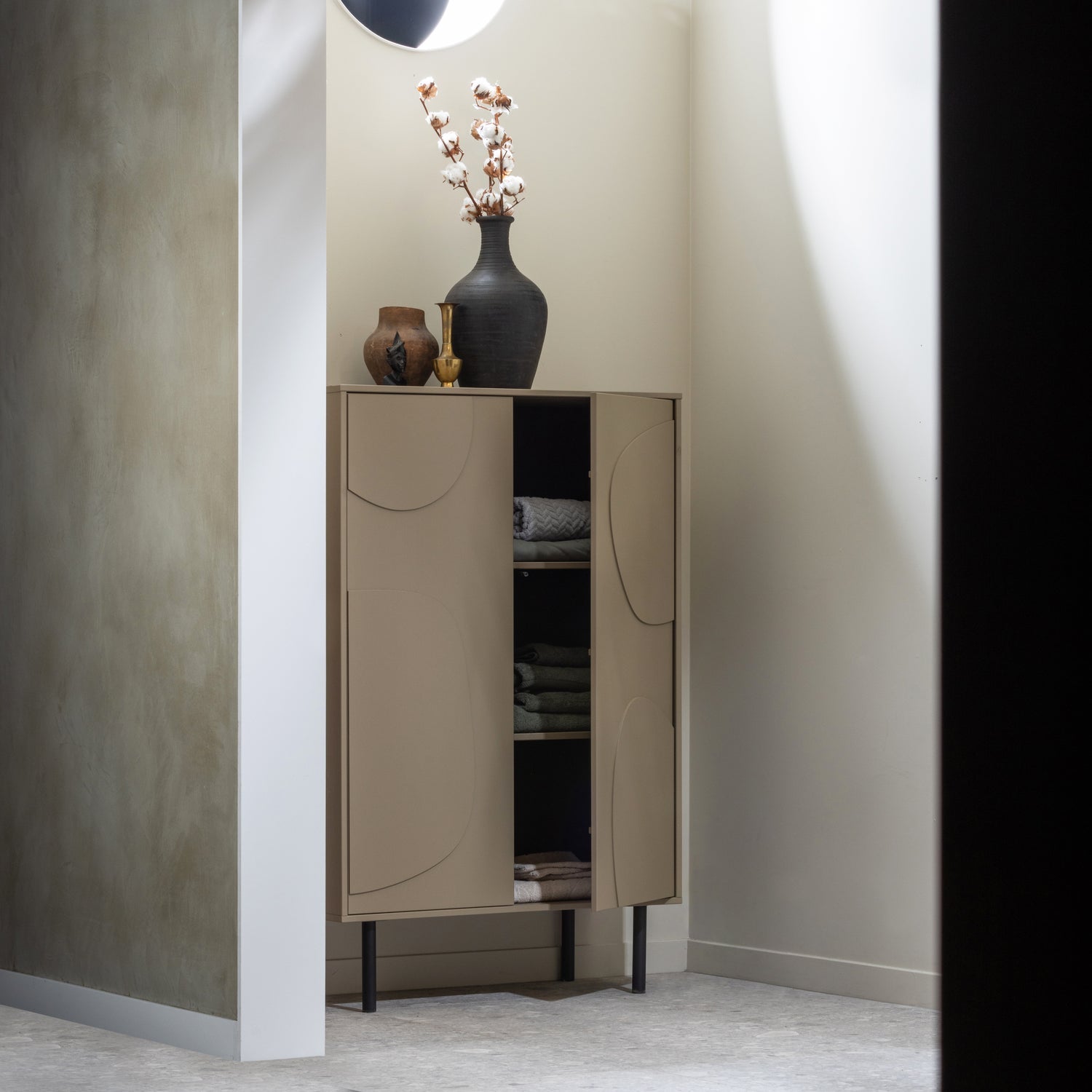 Woood Cadiz Dressoir Grenen Mud [Fsc] - KwaliteitWonen.nl