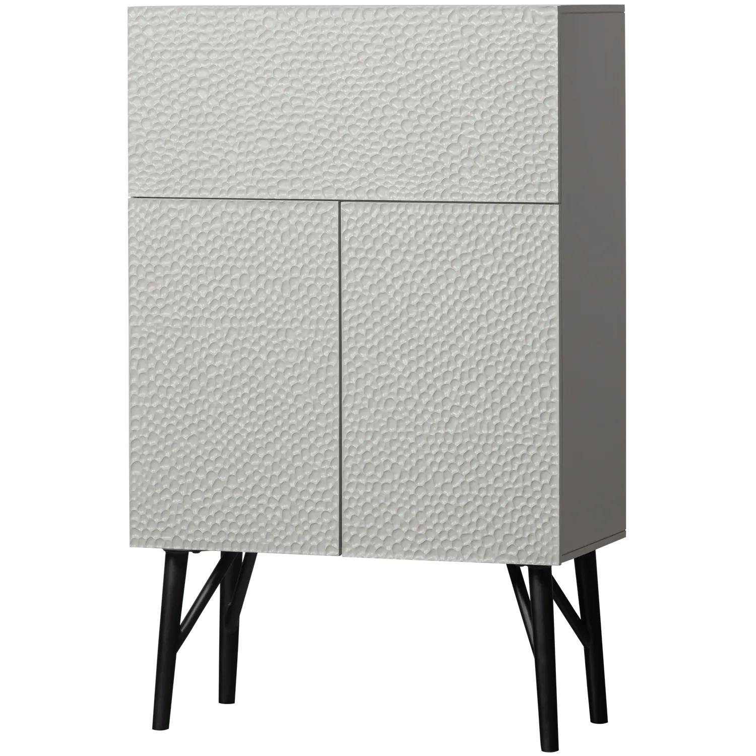 Woood Carved Organic Dressoir Mangohout Mist - KwaliteitWonen.nl