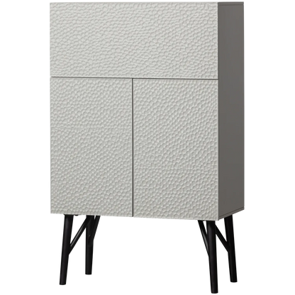 Woood Carved Organic Dressoir Mangohout Mist - KwaliteitWonen.nl