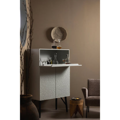 Woood Carved Organic Dressoir Mangohout Mist - KwaliteitWonen.nl