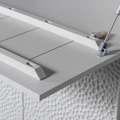 Woood Carved Organic Dressoir Mangohout Mist - KwaliteitWonen.nl