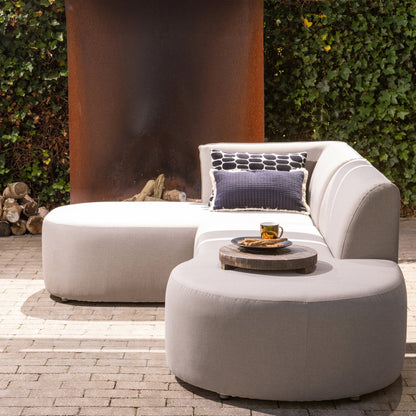 Woood Chios Tuin Loungeset Organisch Links Zand - KwaliteitWonen.nl