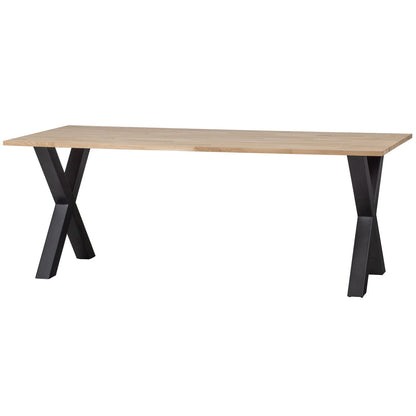 Woood Combi Tablo: Eiken 220x90cm & Alkmaar Poot [Fsc] - KwaliteitWonen.nl