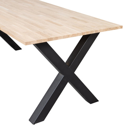 Woood Combi Tablo: Eiken 220x90cm & Alkmaar Poot [Fsc] - KwaliteitWonen.nl