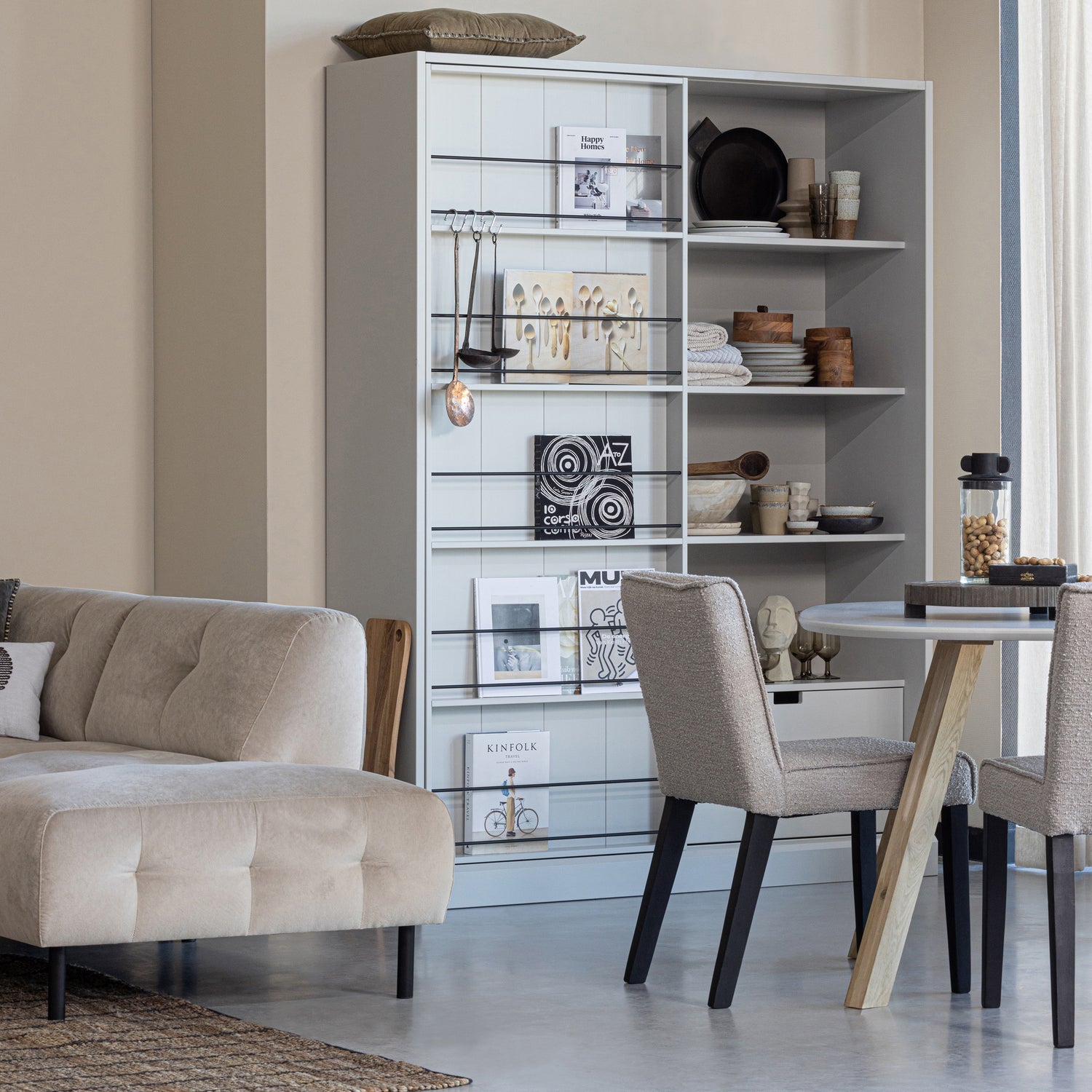 Woood Combi Tablo: Organisch Essen Mist 130 & 3 Stand Poot [Fsc] - KwaliteitWonen.nl