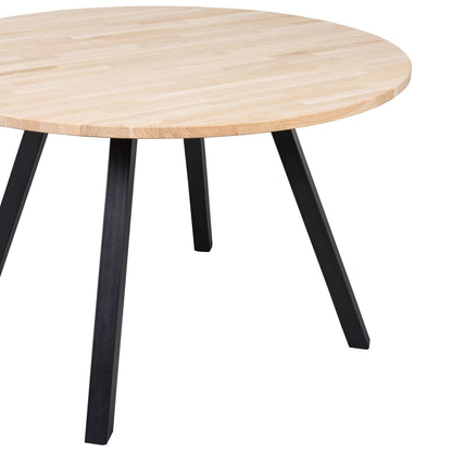 Woood Combi Tablo: Rond 120cm Eiken & 2 Standen Vierkant [Fsc] - KwaliteitWonen.nl
